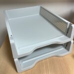 A4ラック　グレー ダイソー 積み重なるので分類分けしやすい！